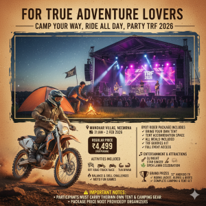 BYOT Rider Package – Bring Your Own Tent | TRF 2026